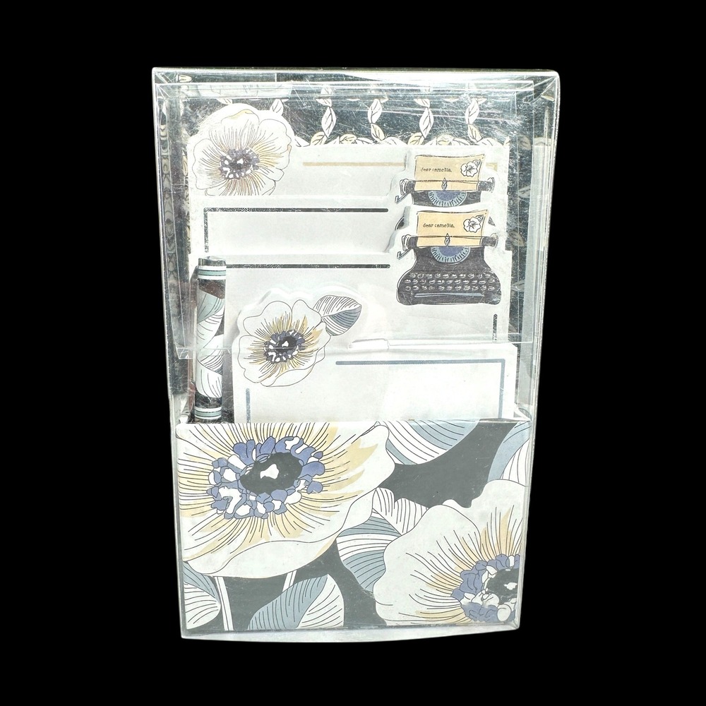 Vera Bradley Camilla‎ Stationery Set Notecards Pens Desk Organizer Floral NOS